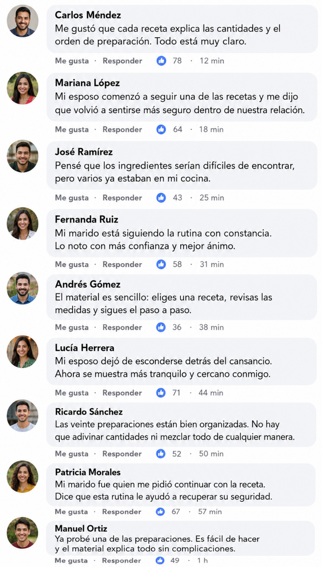 Comentarios ilustrativos sobre la experiencia con el material